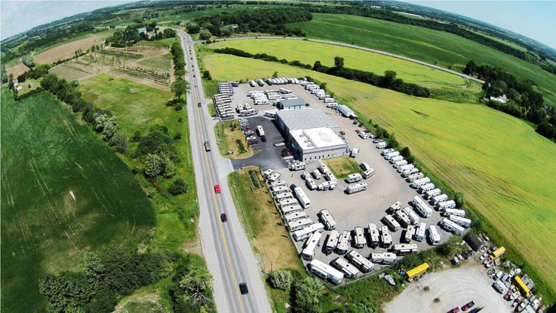 aerial view of Camping in Style dealership